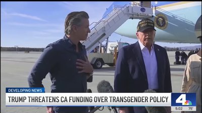 Trump threatens California funding over transgender athlete policy