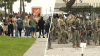 Protesters clash with federal agents near a Home Depot in Paramount